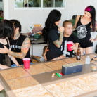 Lily Lane in 'Between Scenes Hang Out Sex'